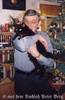 Peter Berg mit Katze
